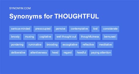 thoughtful synonym